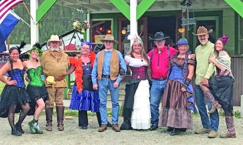 The Bayfield Belles, Murphy Cattle Company, and the Shady Lady crew on Blair Street Photo credit Melanie Bergloc