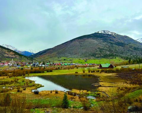 A view of Kendall Mountain Recreation Center and the surrounding land Photo by Visit Silverton