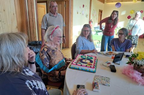 Longtime local Barbara Renowden’s 80th birthday party was held at the Kendall Mountain Community Center photo by Rose and Larry Raab