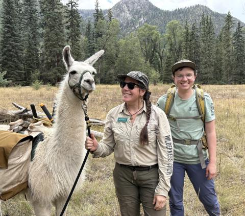 SJMA volunteers help keep the trails corridor wide enough for all trail users Photo by Jane Brunton
