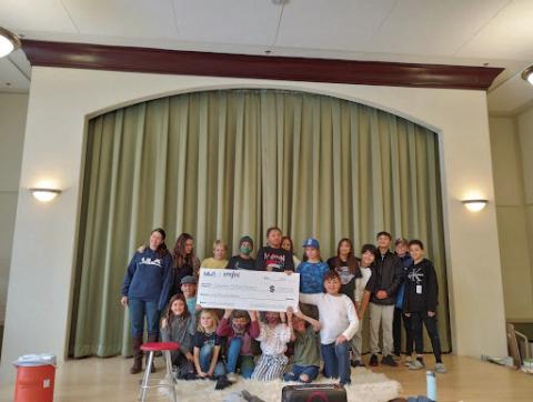Silverton’s 2021 4th and 5th-grade class at the Student Rocket Launch. Photo by Carl Schnitker