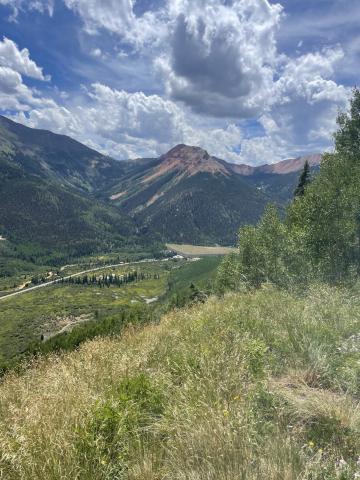 A view of Red Mountain Pass. Photo credit Katey Fetch