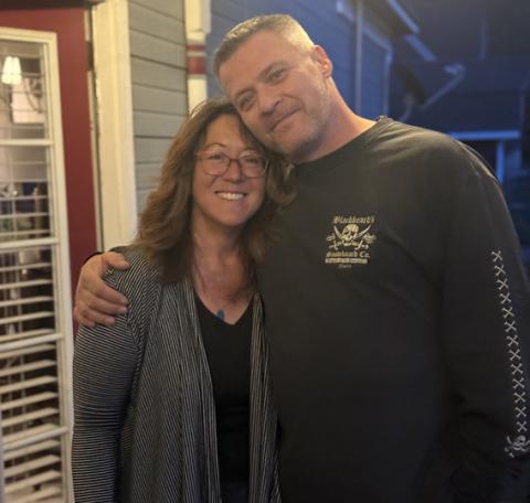 Photo by Rey Caballero DeAnne Gallegos and Drew O’Kane enjoyed family time. Drew traveled down from Alaska for the memorial