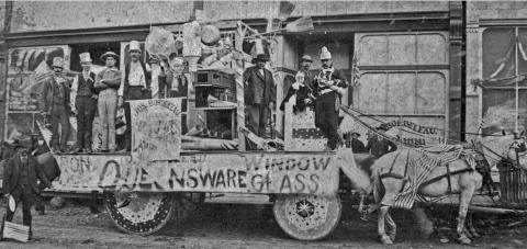 The Fourth of July celebration on Greene Street in 1891. Courtesy of San Juan County Historical Society