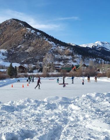 Ice skate rink in winter 2024. Photo credit DeAnne Gallegos