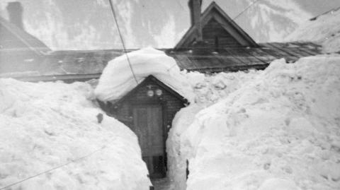 Tunnels through Snow, Silverton, Winter 1910 Image Courtesy of the San Juan Historical Society