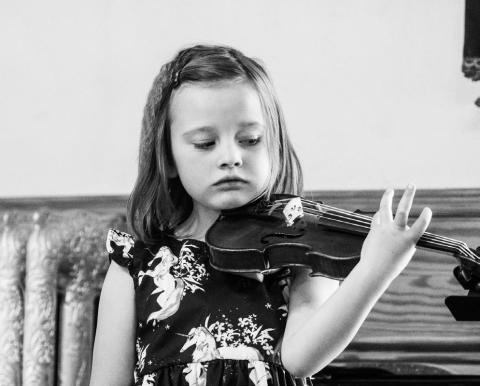 Ruby Copenhagen playing at the town hall recital. Photo credit Dave Emory