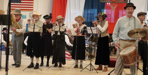 The Silverton Brass Band gave a special performance during the Saturday night GWRMBB festival in the school gym photo by Kevin Lemmons