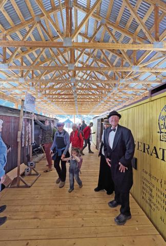 The Railroad Outdoor Museum ribbon cutting ceremony and open house was a success