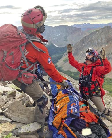 Photos from the scene of the rescue Photo credit Silverton Medical Rescue