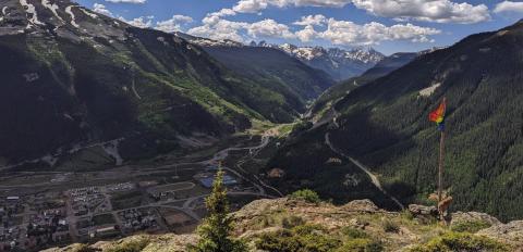 View from Anvil overlooking Silverton and the affordable houseing site Photo by Cash Galt