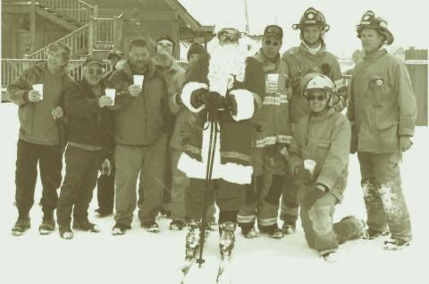 Santa Skis at Kendall. The Silverton Volunteer Fire Department members dropped by to say to kids and Santa as they skied at Kendall Mountain Ski Area on Christmas Eve. DeAnne Gallegos circa 2012
