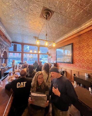 Photo credit DeAnne Gallegos There was a good crowd building up at Lacey Rose Saloon on St Patrick's Day.