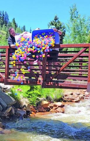This year boasted the most sold Ducky Derby Ducks EVER! Photo credit Patty Zink