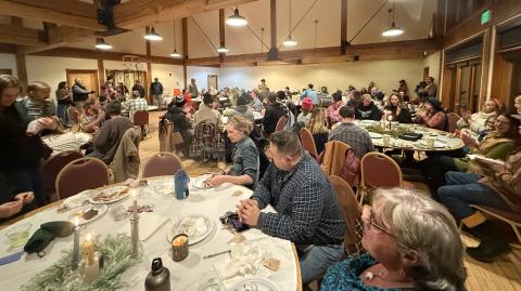 About 90 locals attended the Emberglow feast photo by DeAnne Gallegos
