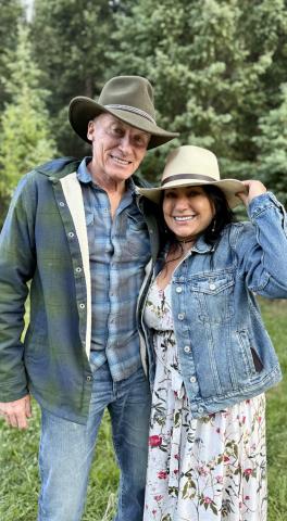 Rick and Angelina Noble celebrated the Summer Solstice on Sunday with smiles photo by DeAnne Gallegos