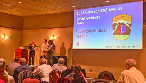 Silverton Medical Rescue at the EMSAC state conference on Nov 4th. Photo credit Kathy Wright