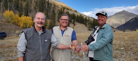 SJC Commissioner Scott Fetchenhier, Anthony Edwards, and Willy Tookey. Photo credit Jim Harper