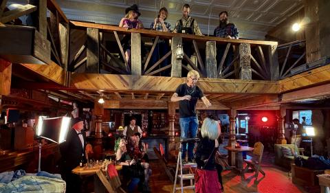 The San Juan County 150th film shoot at the Avon on Sunday was “eventful,” according to filmmaker Dibble, to say the least photo by David Dibble