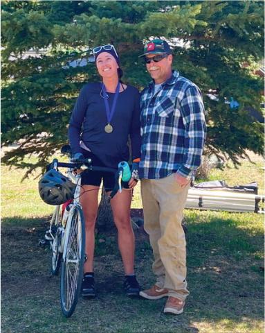 Photo by DeAnne Gallegos Sara and Carson Mordecai at Iron Horse Finish