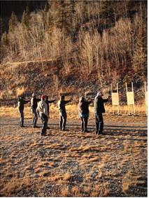 Photo by Jeff Stephens The San Juan County’s shooting range was utilized for a free San Juan County resident handgun safety training last week.