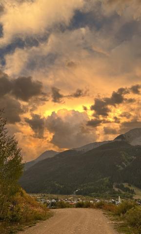 Photo credit Andi Kron A beautiful sunset from Shrine Road on Sept 7th.