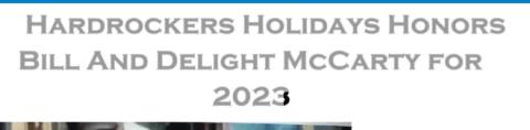 Hardrockers Holidays Honors Bill And Delight McCarty for 2023