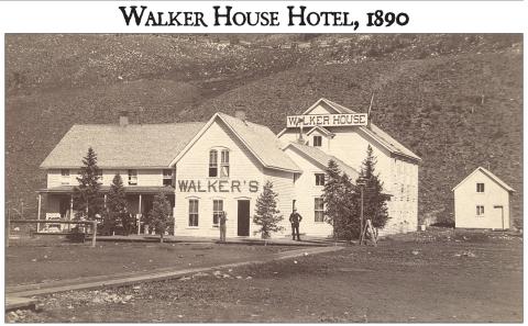 The Walker House Hotel was built in 1880 at the corner of Snowden and 13th Street. The front portion still stands at 1261 Snowden Street. San Juan County Historical Society photo