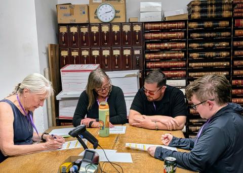 San Juan County Election Judges tallying results of the June 2026 Primary Election photo by Alex Lanis