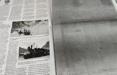 If you got a badly printed newspaper last week, email us at editor@thesilvertonstandard.com for an e-edition