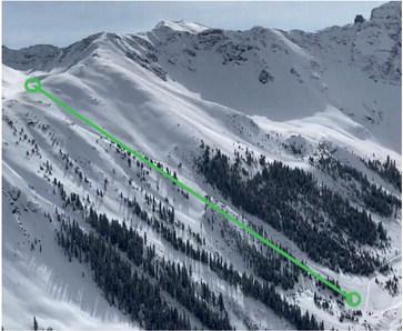 Lift 2 aerial photo. Photos provided by Silverton Mountain
