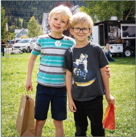 Silverton kids Copeland and Wilder enjoy the Silverton art festival, see more photos on pages 18 &amp; 19 photo by Cracked Compass