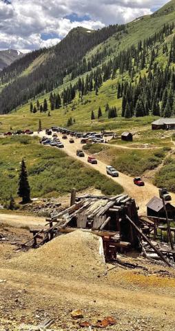 Animas Forks is busy! Photo by Jimmy S. Keene