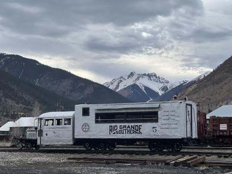 Photo credit DeAnne Gallegos The Galloping Goose made a guest appearance for opening train weekend.