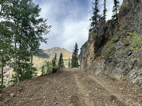 Little Giant Basin Road project is completed. photo by Rusty Melcher