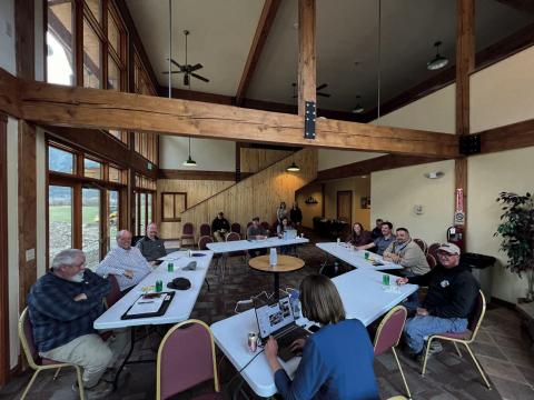 Joint town and county meeting Monday night at Kendall. Photo credit DeAnne Gallegos