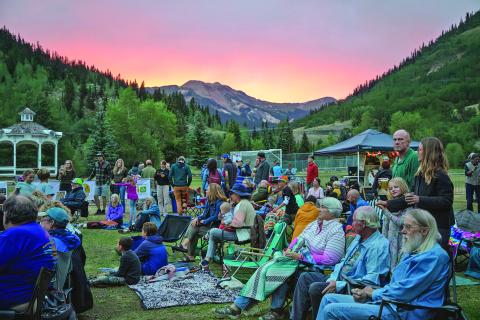 A 2023 Summer Sounds Concert at Silverton Memorial Park. Photo credit Cracked Compass Photography