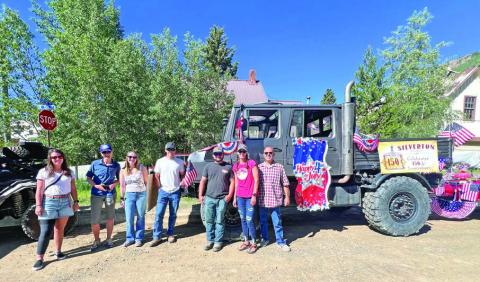 Town of Silverton’s 150th Anniversary Float. Photo credit DeAnne Gallegos