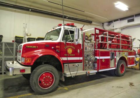 Durango Fire station 16 near Cascade Village &amp; Durango Fire Chief Hal Doughty.
