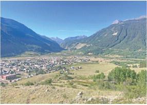 A view of Silverton that shows some of the wetlands within town limit