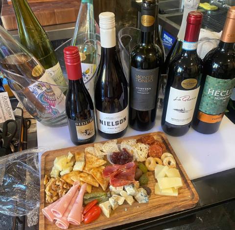 The Osteria located in the Villa Dallavalle Garden features wines and charcuterie boards. Photo by Wendy Polly