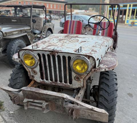 Photo by DeAnne Gallegos A Jeep Willy group was in town and seen all around the backcountry.
