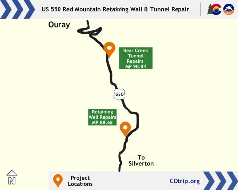 CDOT Project Announcement US 550 Red Mountain Pass road work to begin July 20