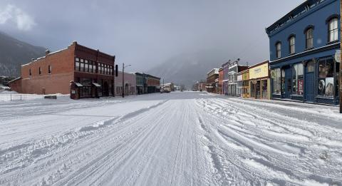 Snow storm blanketed the town this week. Photo credit Scott Fetchenhier