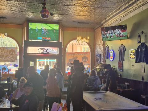 A crowd came out to the Alpine Tavern on Sunday for a Sheriff candidate meet-and-greet for Steve Lowrance, hosted by a community group supporting his campaign photo by Alpine Tavern