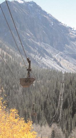 The Mayflower Tram is pictured in this October 2010 file photo. A spectacular zip line was set to run alongside the historic tram starting in 2011.