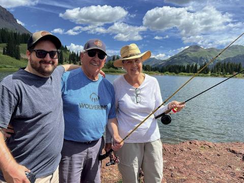 Two former Silverton High School pals Jake &amp; Sandra class of 1960 went fishing together last week with her grandson &amp; his daughter. Molas Lake was the perfect way to talk about years gone past while making new memories. Photo Credit Silverton Area Chamber of Commerce