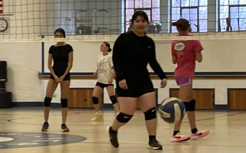 Ixareli Angeles is on the Silverton Ouray Volleyball team photo by Silverton School