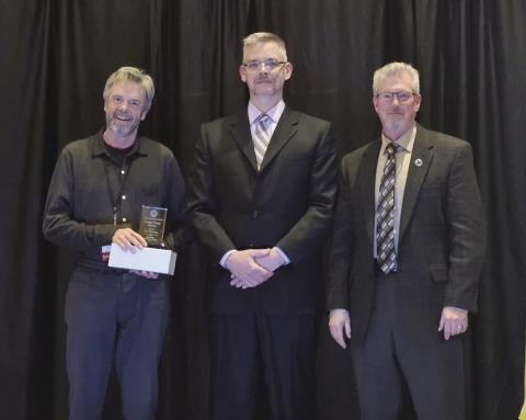 Jim Donovan (left) with Mike Willis and Nathan Fogg. Photo credit Vicki Shaffer