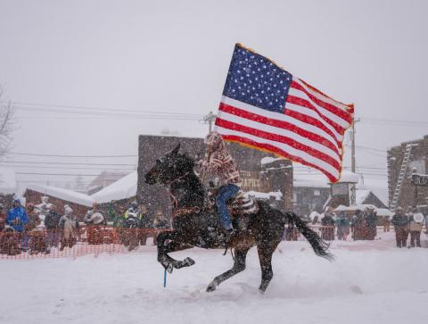 Fresh powder arrived on Saturday adding another level of obstacles for the organizers and particpants. Photo Credit Wesley Berg